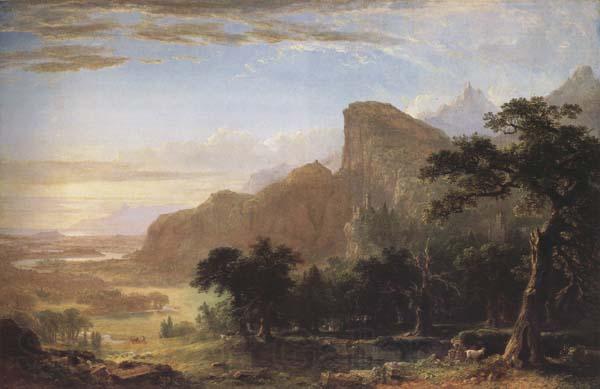 Frederic E.Church Landscape-Scene from Thanatopsis Spain oil painting art
